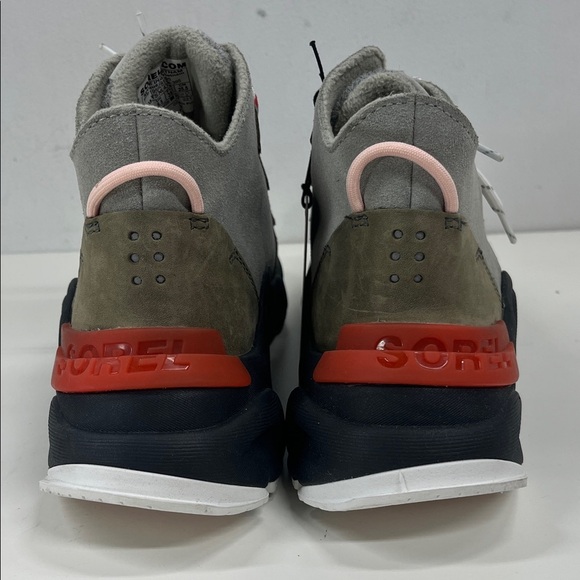 New Sorel Kinetic Rngd Caribou Boots Grey Green Alpine Tundra Size 8.5 - Picture 6 of 9